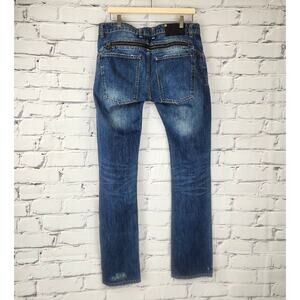 Zara Man Jeans 32x33 With 7 pockets & lg zipper detail distressed streetwear